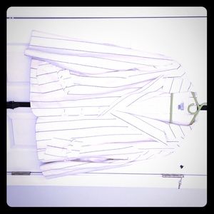 Summer jacket white with black pin strips